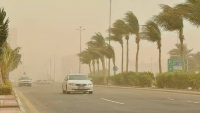 صورة “الأرصاد” ينبّه من أتربة مثارة على منطقة الرياض