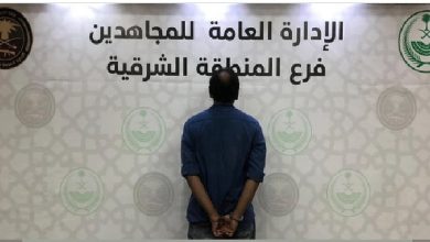 صورة القبض على مقيم لترويجه القات في المنطقة الشرقية