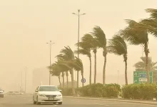 صورة رياح شديدة على منطقة حائل