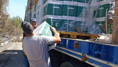 صورة إغاثي الملك سلمان للإغاثة يواصل توزيع المساعدات على الأسر المتضررة من الحرائق في ريف اللاذقية