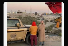 صورة ضبط مقيمين لتلويثهما البيئة بتفريغ مواد خرسانية بالمنطقة الشرقية