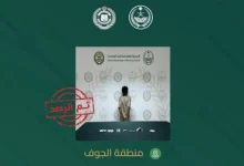 صورة القبض على شخص بمنطقة الجوف لترويجه المخدرات