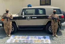 صورة إحباط تهريب 18 كيلوجرامًا من الحشيش في جازان