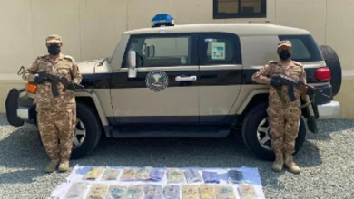 صورة إحباط تهريب 18 كيلوجرامًا من الحشيش في جازان