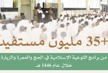 صورة 35.3 مليون مستفيد من برامج التوعية بالحج والعمرة والزيارة في 1446هـ