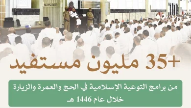 صورة 35.3 مليون مستفيد من برامج التوعية بالحج والعمرة والزيارة في 1446هـ