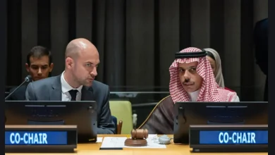 صورة وزير الخارجية يترأس بالشراكة مع نظيره الفرنسي الجلسة الافتتاحية لمؤتمر “حل الدولتين”