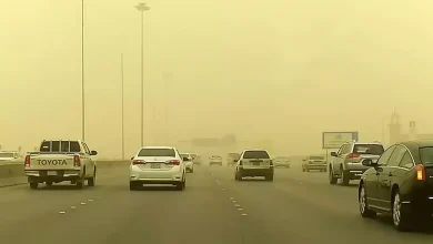صورة أمطار متوسطة وأتربة مثارة ورياح نشطة على الباحة وجازان
