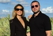 صورة إيلي جونيور صعب وزوجته كريستينا وولدهما يسرقون الأضواء في حفل زفاف شقيقه سيليو صعب وزين قطامي