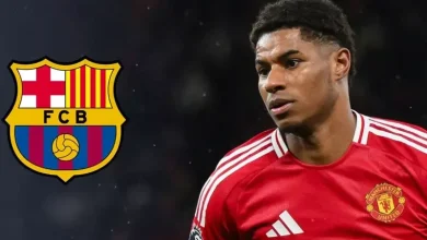 صورة عاجل: راشفورد يصل برشلونة تمهيدًا لانضمامه الرسمي قادمًا من مانشستر يونايتد (فيديو)