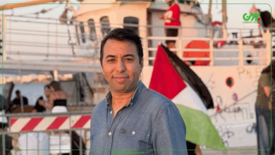 صورة « تعرضت للاعتقال في إسرائيل بسبب دعمي لغزة والقضية الفلسطينية قضية تهم كل أحرار العالم »