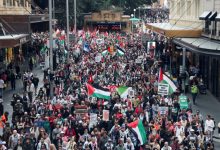 صورة مئات الالاف يتظاهرون في أستراليا دعما لفلسطين وسط تصاعد التوتر مع إسرائيل
