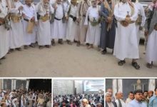 صورة وساطة قبلية برئاسة الشيخ منصور الحنق توقف توجه قبائل الحيمة نحو  الغيضة وتمنح وعدا من قبل قيادة الدولة بإيصال الجناة إلى العدالة.
