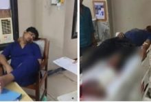 صورة الطبيب المناوب ينام تحت المكيف.. والمريض ينزف حتى الموت