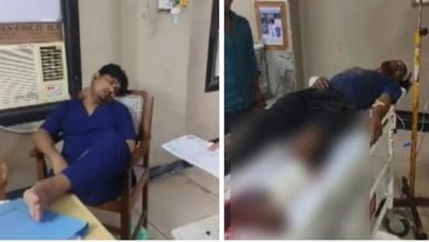 صورة الطبيب المناوب ينام تحت المكيف.. والمريض ينزف حتى الموت