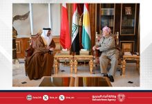 صورة الرئيس مسعود بارزاني ورئيس إقليم كردستان العراق يستقبلان سفير مملكة البحرين لدى جمهورية العراق