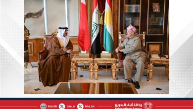 صورة الرئيس مسعود بارزاني ورئيس إقليم كردستان العراق يستقبلان سفير مملكة البحرين لدى جمهورية العراق
