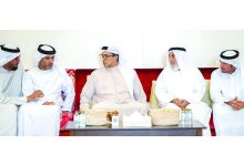 صورة منصور بن زايد يعزي في وفاة حمد بن جابر الهاملي