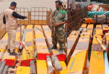 صورة الحزام الأمني بلحج يحبط تحركا للحوثيين كان يهدف إلى أعادة الحياة إلى ميناء الحديدة ويضبط معدات هامة تستعمل في الموانئ كانت في طريقها إلى صنعاء