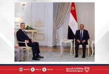 صورة الرئيس المصري يستقبل وزير الخارجية التركي
