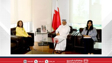 صورة وزير النفط والبيئة يستقبل القائم بأعمال سفارة الجمهورية اللبنانية لدى مملكة البحرين
