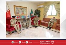 صورة سمو رئيس الحرس الوطني يستقبل رئيس هيئة أركان قوة دفاع البحرين