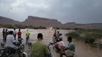 صورة حضرموت تشهد سيولاً وأمطاراً غزيرة مع توقعات باستمرارها لثلاثة أيام قادمة