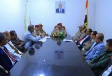 صورة تفاصيل لقاء وزير الدفاع بأعضاء القضاء العسكري في مارب