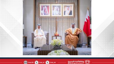 صورة معالي وزير المالية والاقتصاد الوطني يستقبل سفير دولة الكويت لدى مملكة البحرين بمناسبة انتهاء فترة عمله كسفير لبلاده لدى المملكة