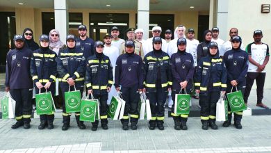 صورة «ظلاً وأجراً» لشرطة دبي تُعزز وعي العمال بمخاطر «الحرارة»      