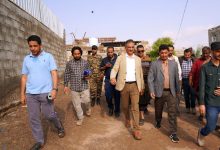 صورة إعلان البريقة ''منطقة منكوبة'' في عدن