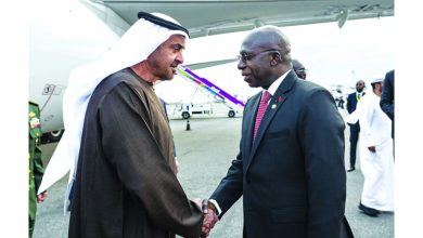 صورة رئيس الدولة يصل أنغولا في «زيارة دولة»