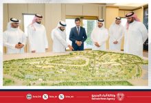 صورة وزير شؤون البلديات والزراعة يتفقد أعمال التشجير في نادي راشد للفروسية وسباق الخيل