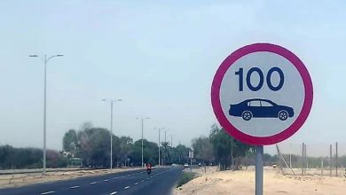 صورة سرعة شارع نهيان الأول بمنطقة زاخر بمدينة العين 100 كم/ ساعة