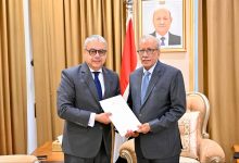صورة الرئيس العليمي يتلقى دعوة ورسالة من نظيره الرئيس السيسي