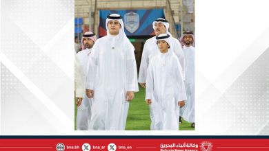 صورة سموهما توجا الخالدية باللقب .. فيصل بن خالد وعبدالله بن خالد يشهدان نهائي كأس السوبر البحريني