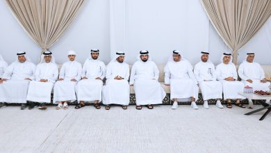 صورة أحمد بن محمد يقدم واجب العزاء في وفاة إبراهيم عيسى بو حميد