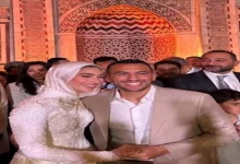 صورة زوجة أحمد الجندي تحتفل بمرور عام على تتويجه بالميدالية الذهبية
