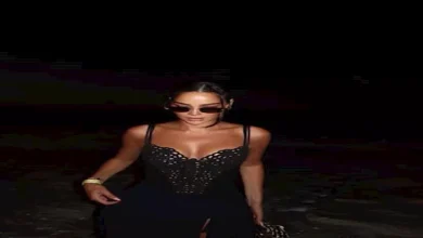 صورة صور | بسمة بوسيل بفستان جريء ونظارة شمس بالليل.. والجمهور يعلق
