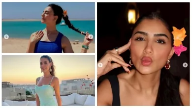 صورة كنزي عمرو دياب في مصر ويارا السكري على البحر