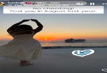 صورة 4 صور لزوجة عمرو السولية وبناته في المصيف
