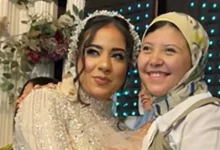 صورة حفيدة شعبان عبدالرحيم تحتفل بزفافها بحضور الأهل والأصدقاء