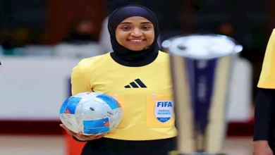 صورة أول حكمة سعودية في كأس العالم للسيدات