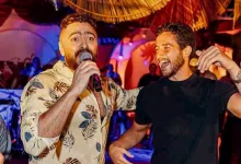 صورة أحمد مالك وهدى المفتي يظهران معا بحفل تامر حسني بالساحل الشمالي (صور)