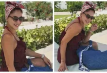صورة أمام حمام السباحة.. ندا موسى تظهر بإطلالة جريئة بالمصيف (صور)