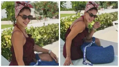 صورة أمام حمام السباحة.. ندا موسى تظهر بإطلالة جريئة بالمصيف (صور)