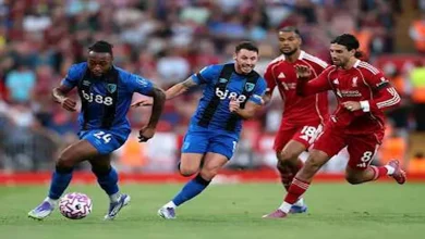 صورة هدف محمد صلاح الأول في الدوري الإنجليزي موسم 2025/2026