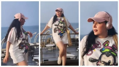 صورة بـ شورت أبيض.. عبير صبري تستمتع بالبحر في بيروت