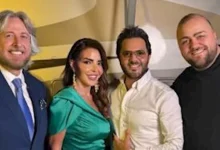 صورة نيشان مع شام الذهبي بكواليس حفل أصالة في بيروت