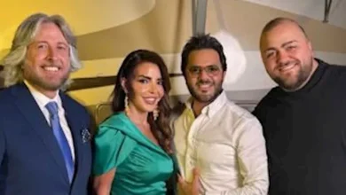 صورة نيشان مع شام الذهبي بكواليس حفل أصالة في بيروت